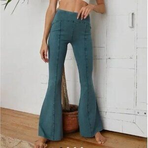 Urban Outfitters Teal Flare Pants